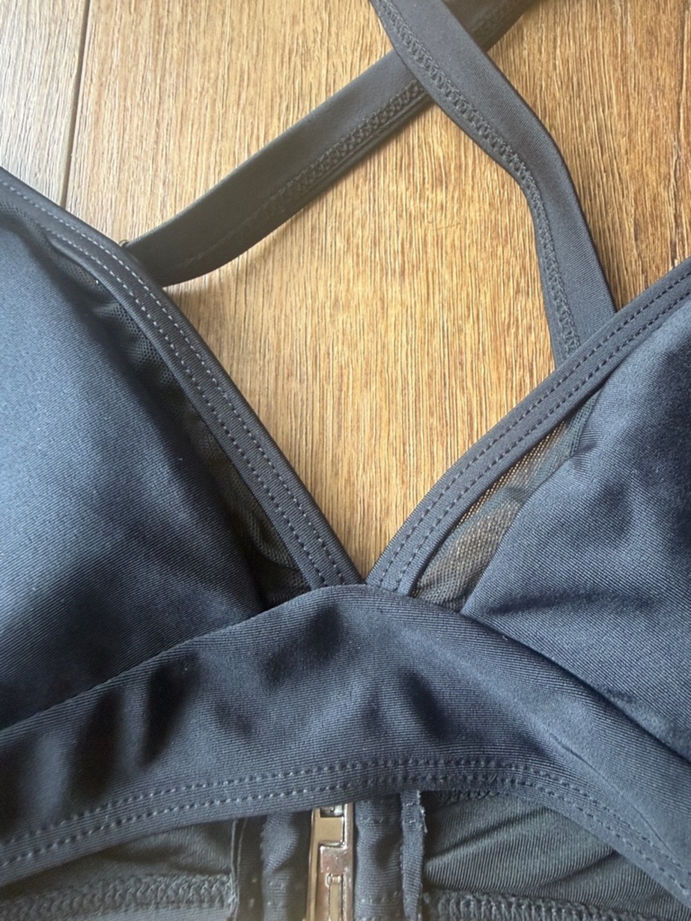 Black Triangle Bralette - Classic Women's Intimates. Size M - Picture 4 of 4